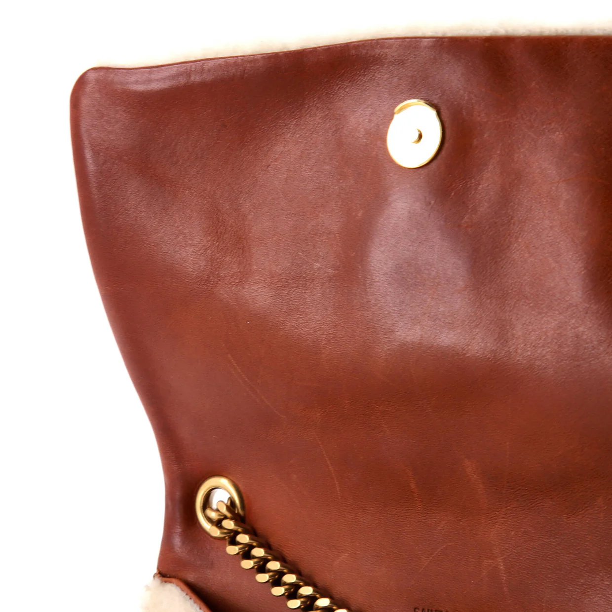 Classic Monogram Crossbody Bag Shearling Small - Deep Luxury