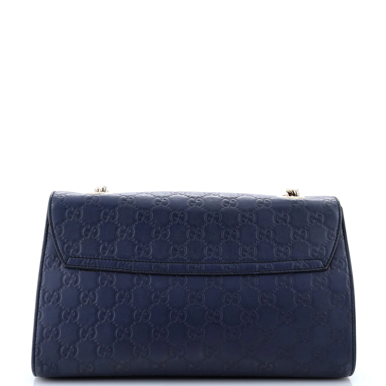 Emily Chain Flap Bag Guccissima Leather Medium - Deep Luxury