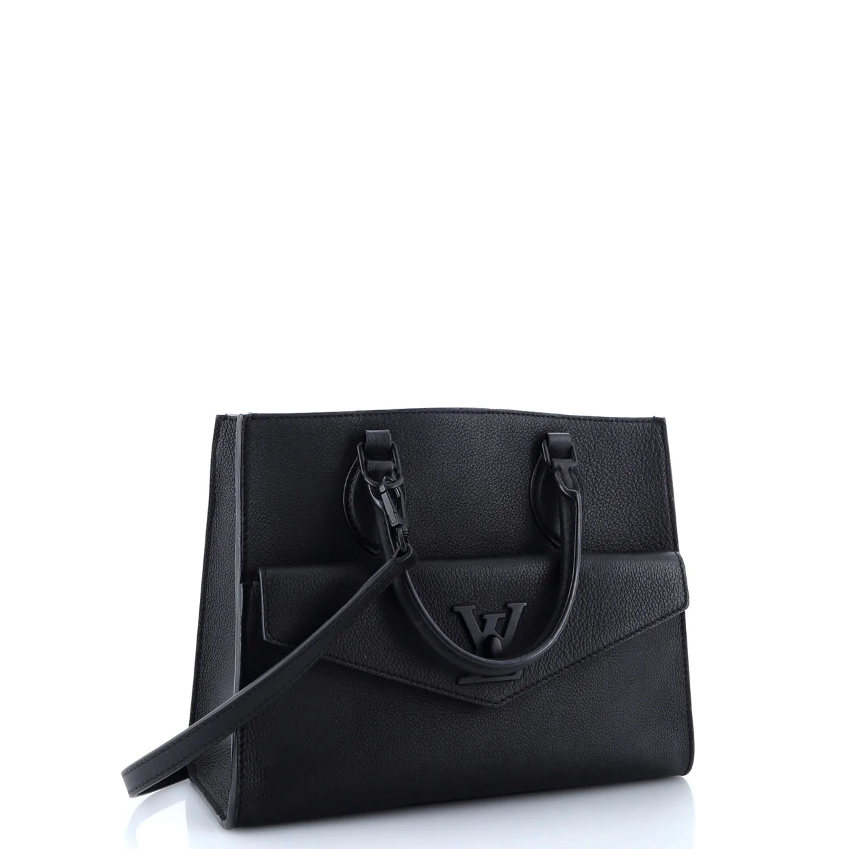Lockme Monochrome Tote Leather PM - Deep Luxury