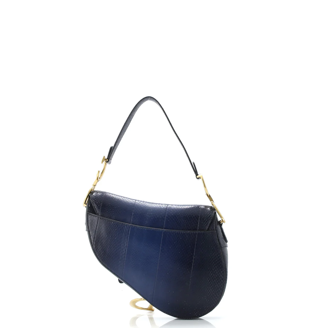 Saddle Handbag Python Medium - Deep Luxury