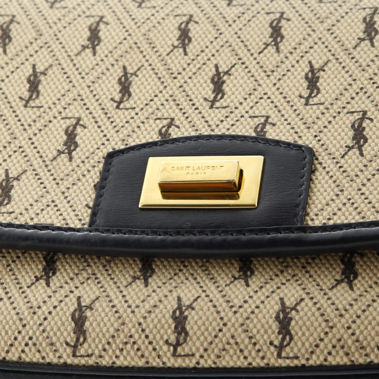 Flap Satchel Monogram All Over Canvas and Leather Medium - Deep Luxury