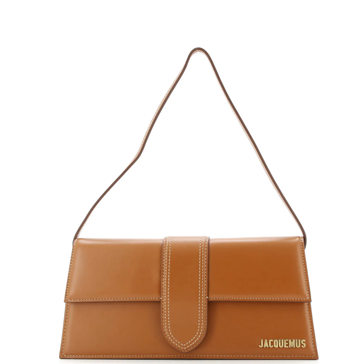 Le Bambino Top Handle Flap Bag Leather Long - Deep Luxury