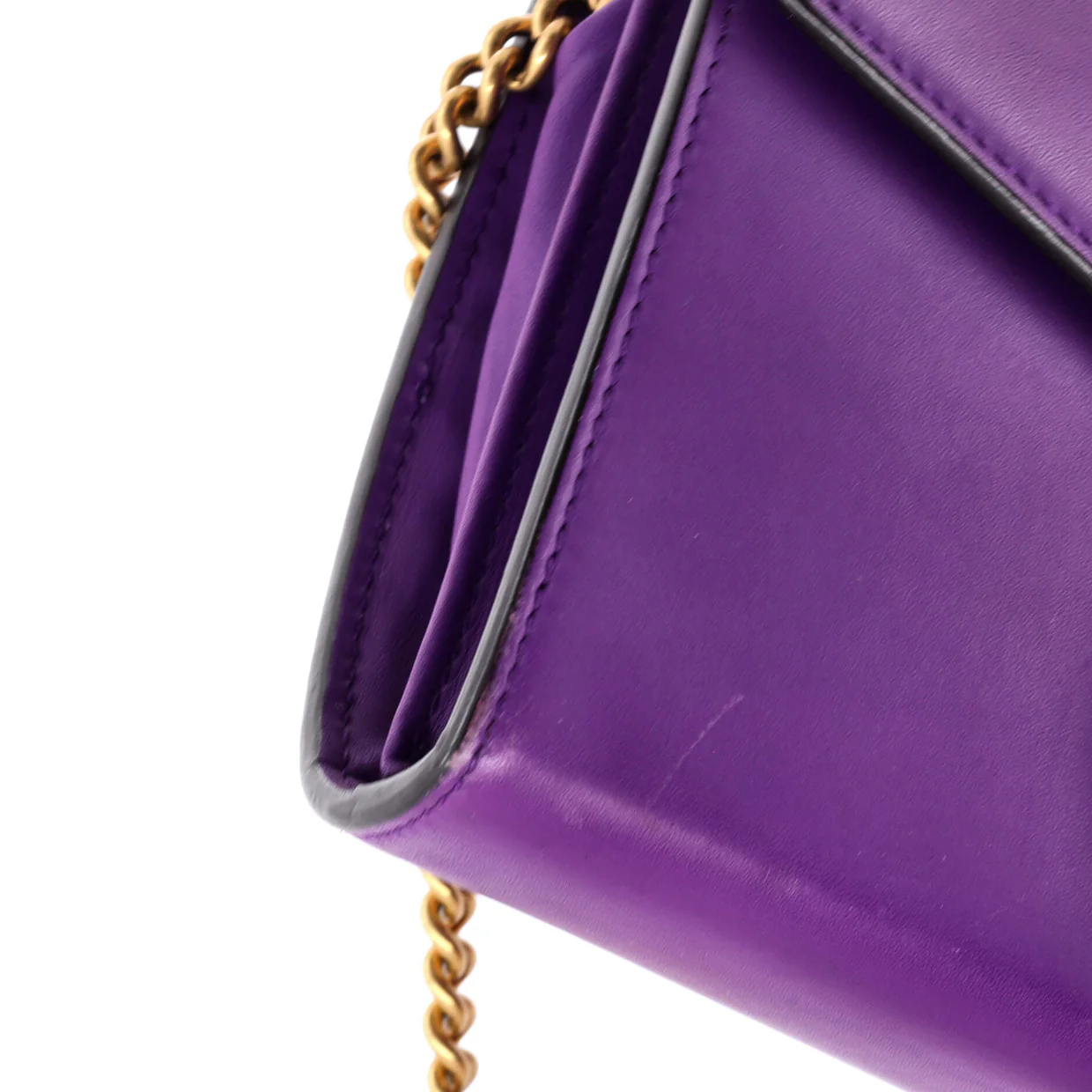 Animalier Chain Wallet Leather - Deep Luxury