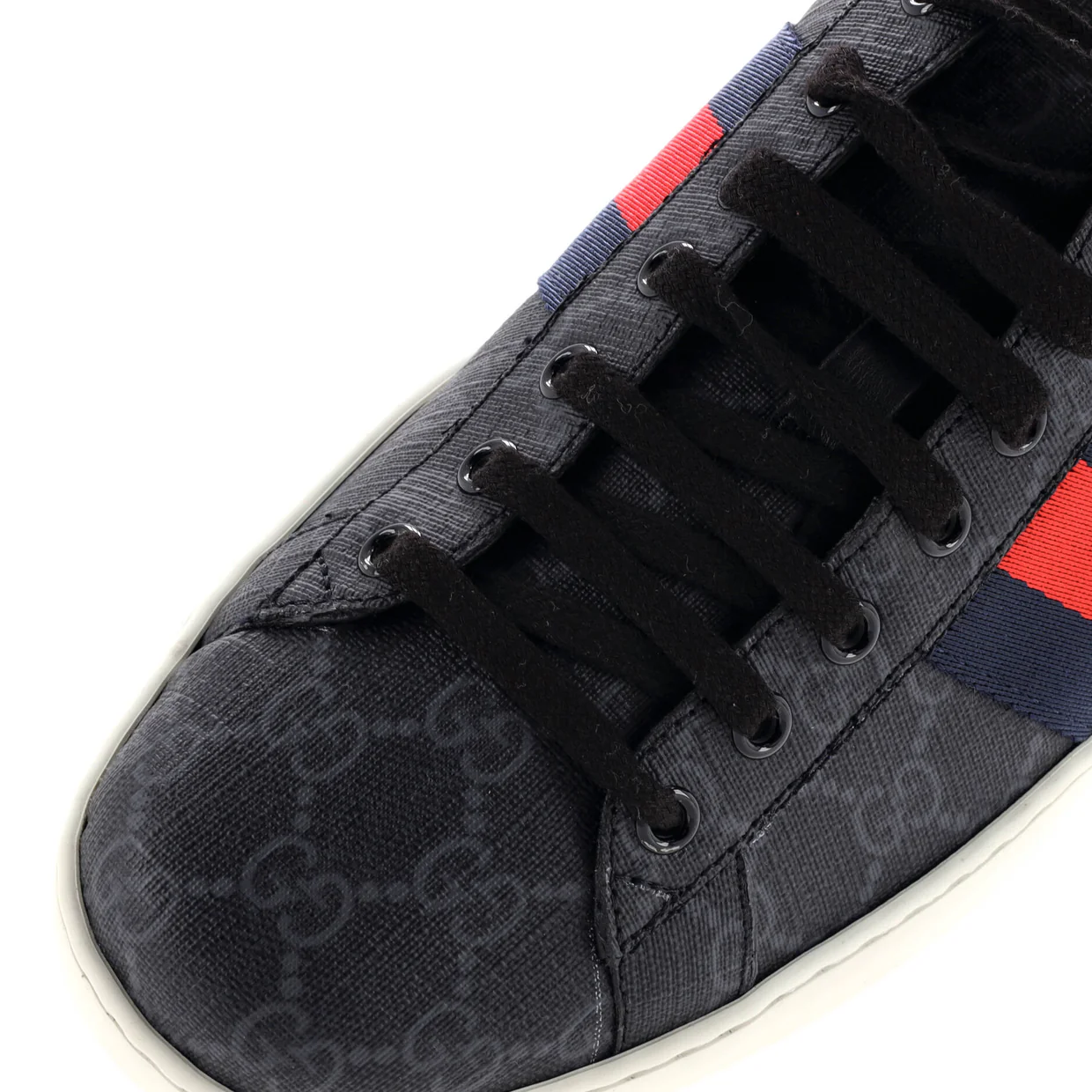 Ace Sneakers GG Coated Canvas - Deep Luxury