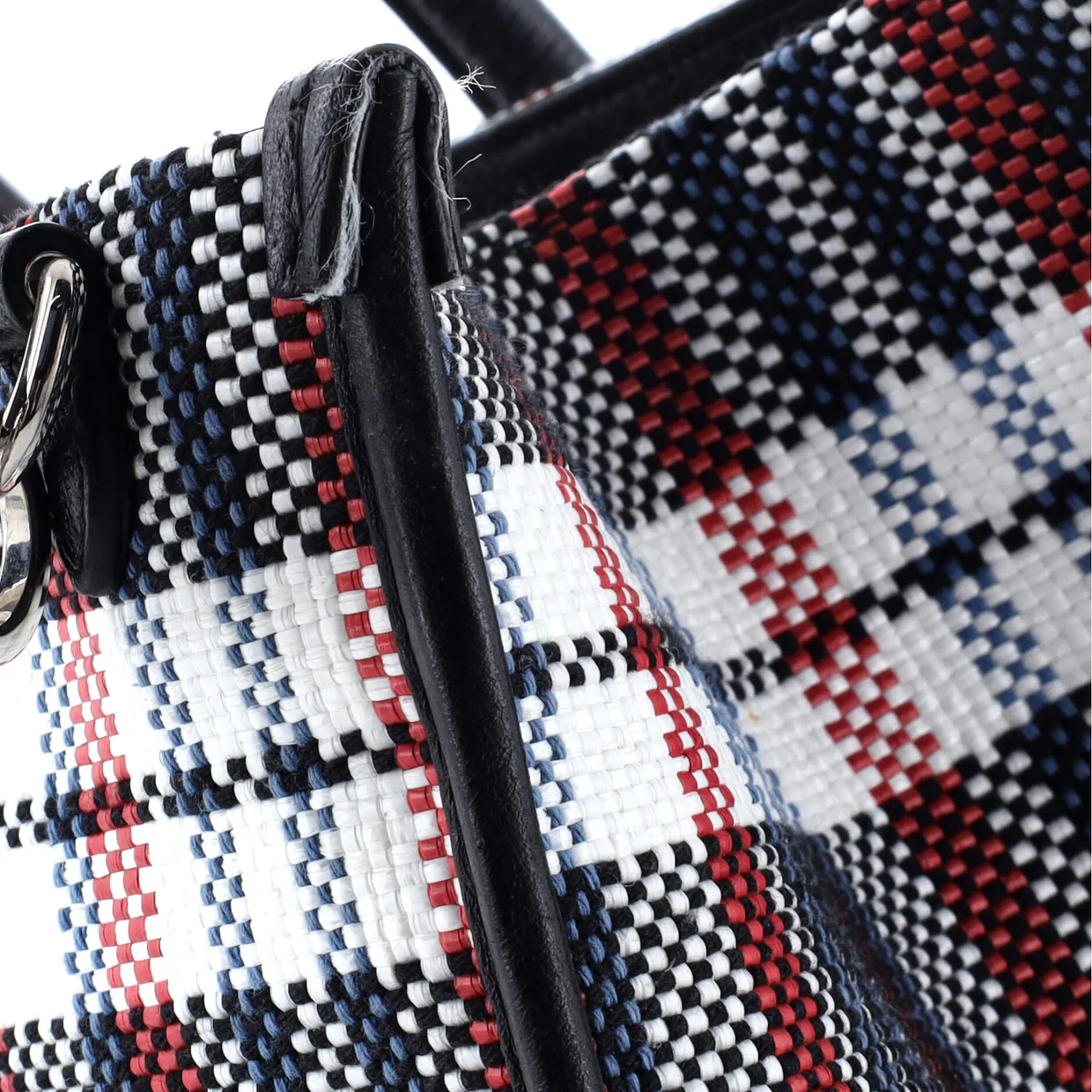 ICCUG Tote Embroidered Faux Raffia Large - Deep Luxury