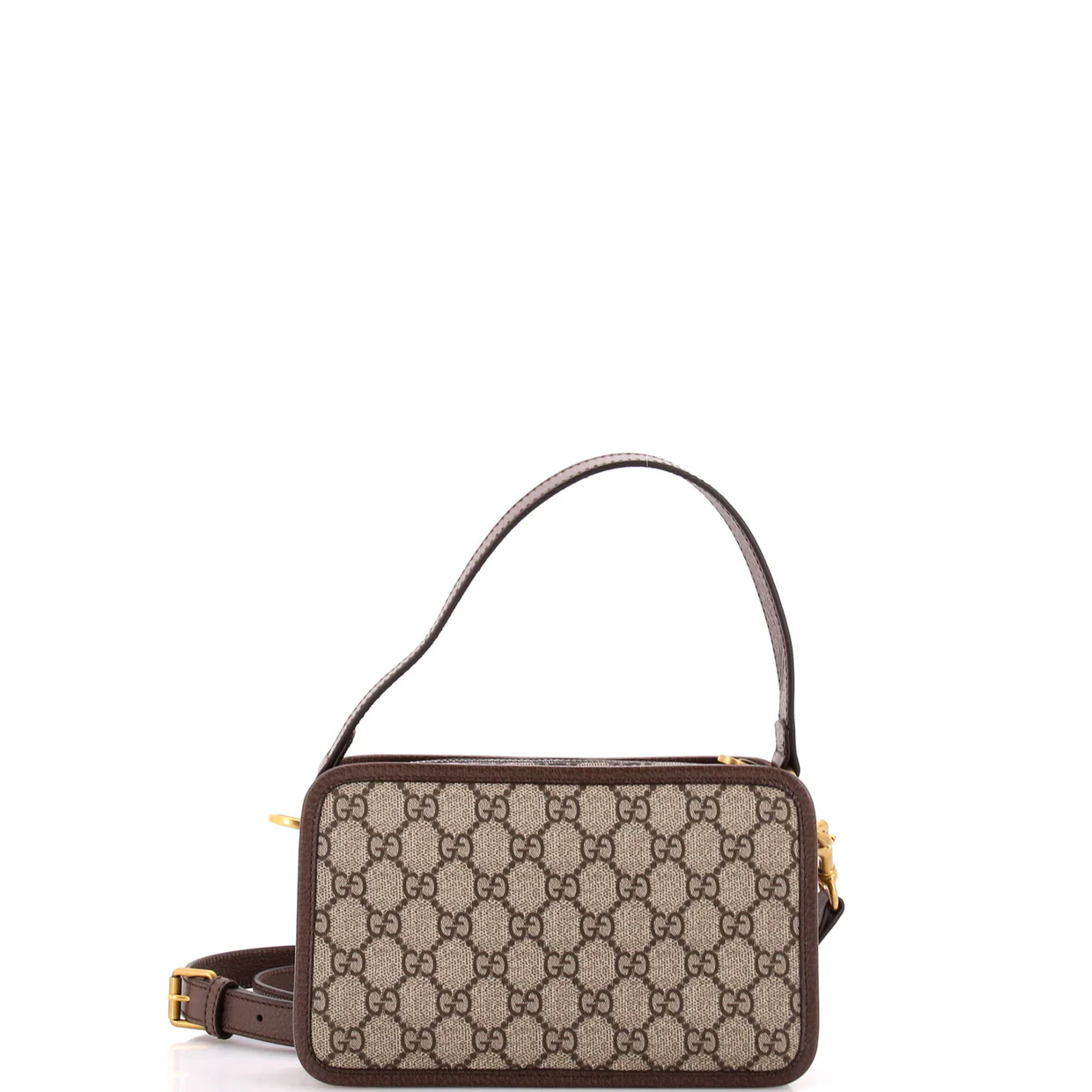 Ophidia Top Handle Camera Bag GG Coated Canvas Small - Deep Luxury