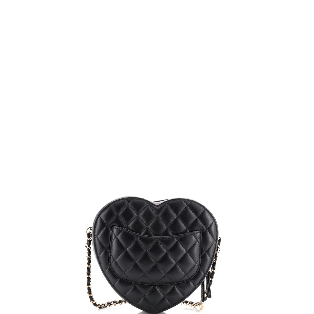 CC in Love Heart Bag Quilted Lambskin - Deep Luxury
