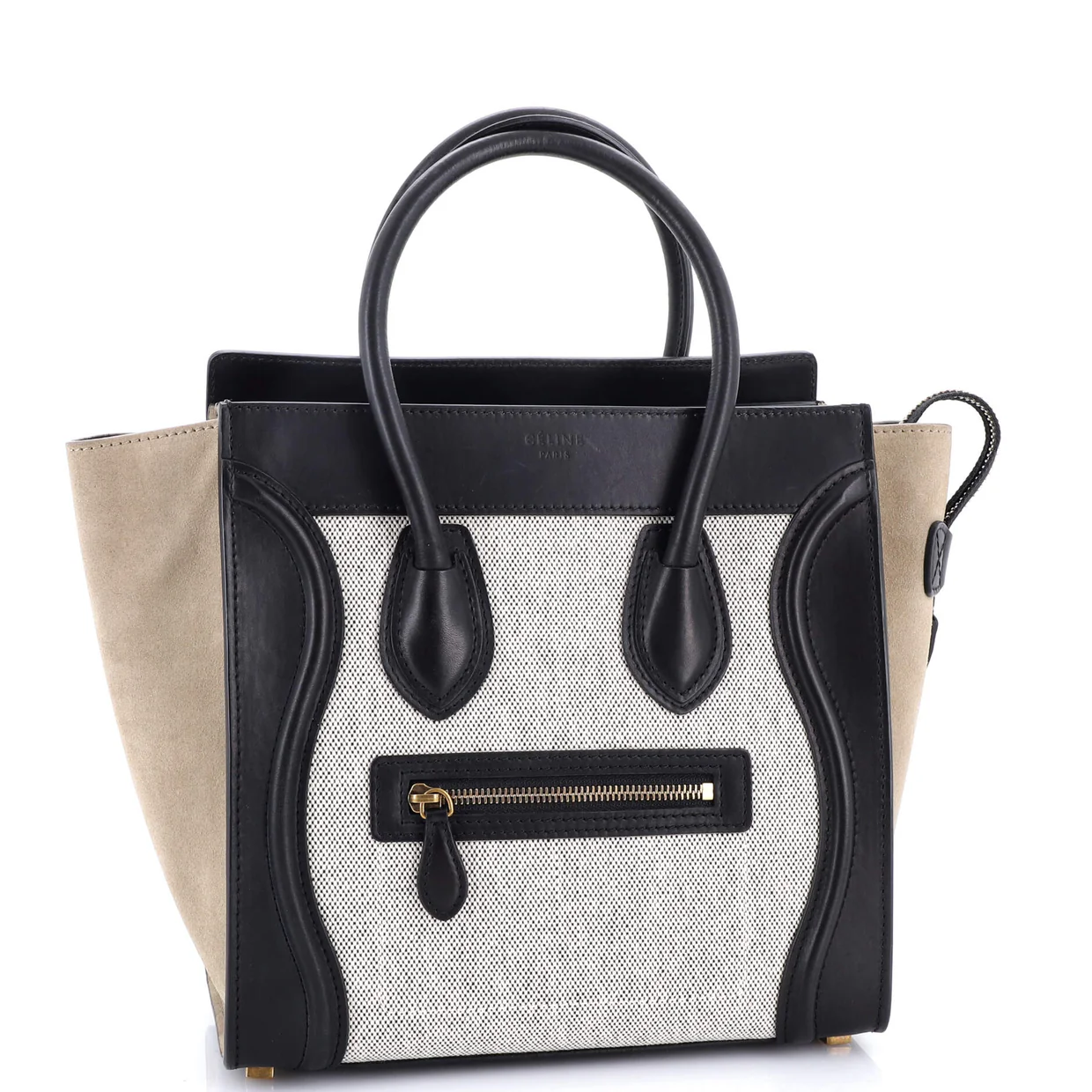 Luggage Bag Canvas and Leather Mini - Deep Luxury