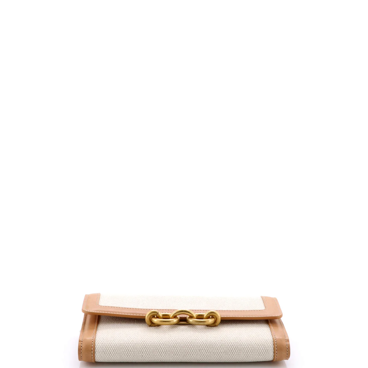 Le Maillon Chain Wallet Canvas with Leather - Deep Luxury