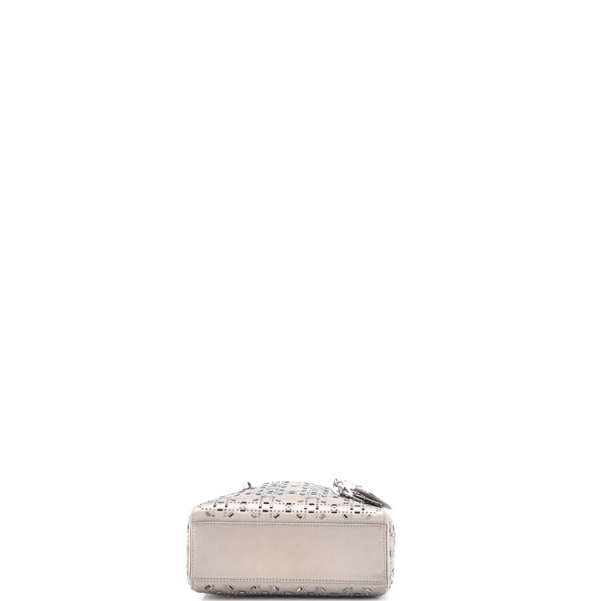 Lady Dior Bag Crystal Embellished Cannage Quilt Satin Mini - Deep Luxury