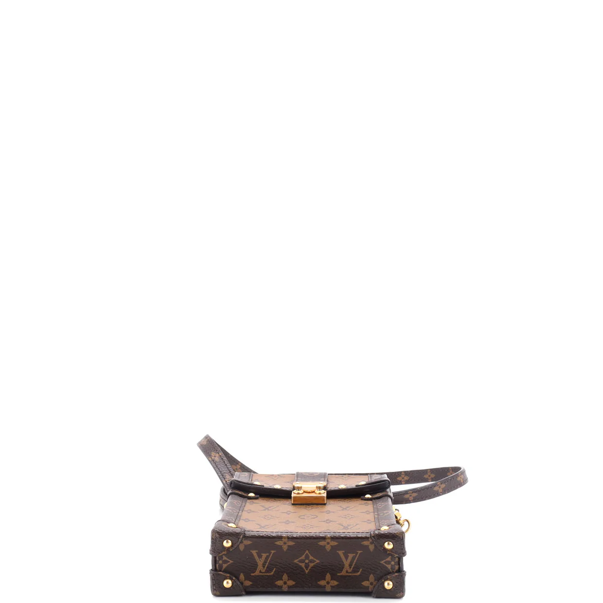 Vertical Trunk Pochette Reverse Monogram Canvas - Deep Luxury