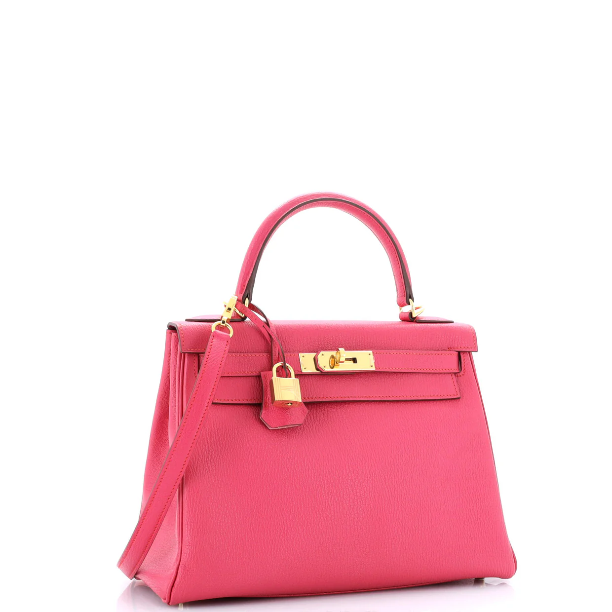 Kelly Handbag Bicolor Chevre Mysore with Gold Hardware 28 - Deep Luxury