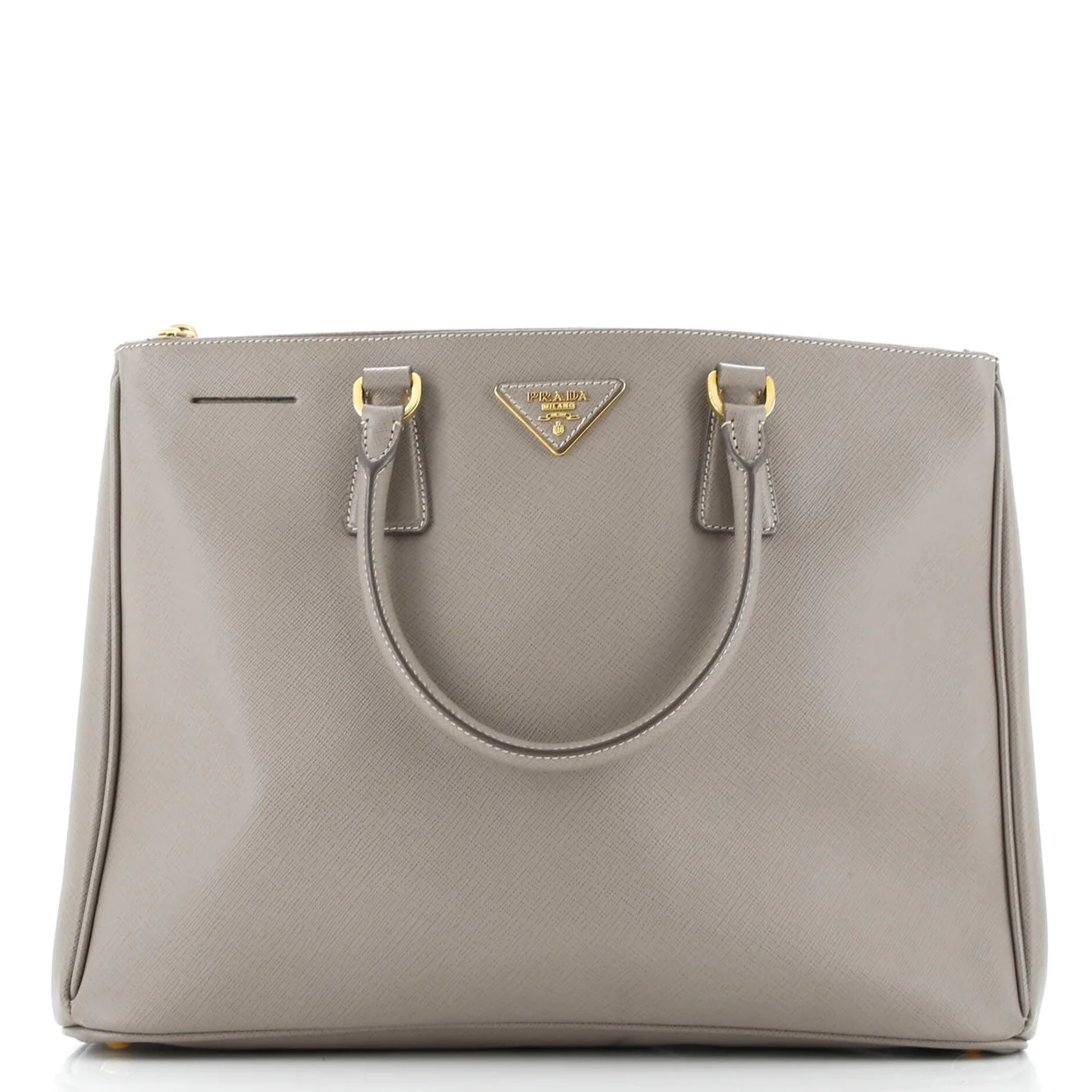 Double Zip Lux Tote Saffiano Leather Large - Deep Luxury