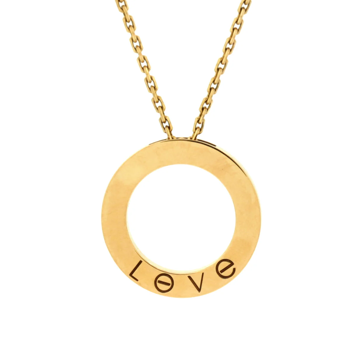 Love Pendant Necklace 18K Yellow Gold - Deep Luxury