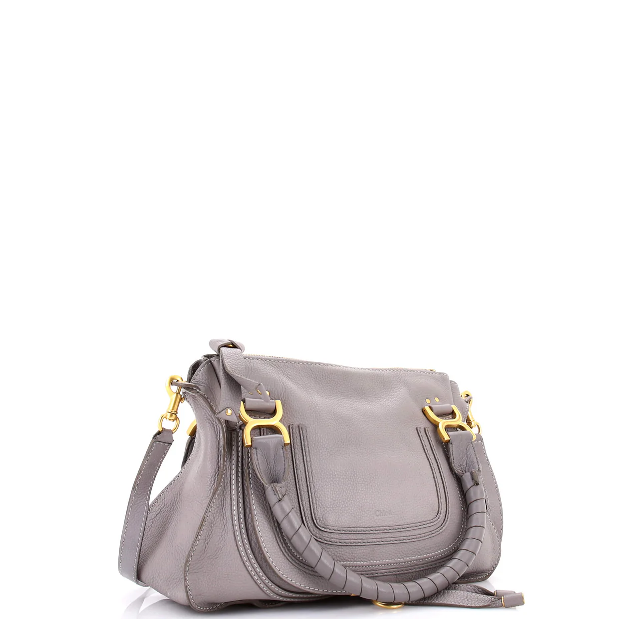 Marcie Satchel Leather Medium - Deep Luxury