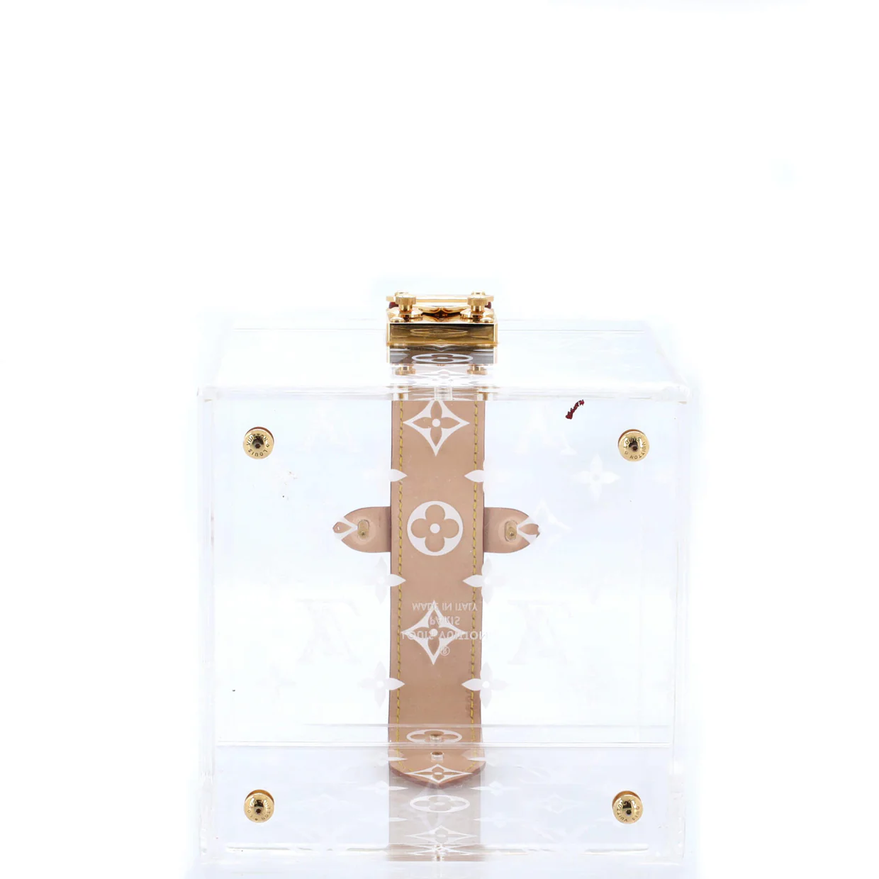 Cube Scott Box Monogram Plexiglass - Deep Luxury