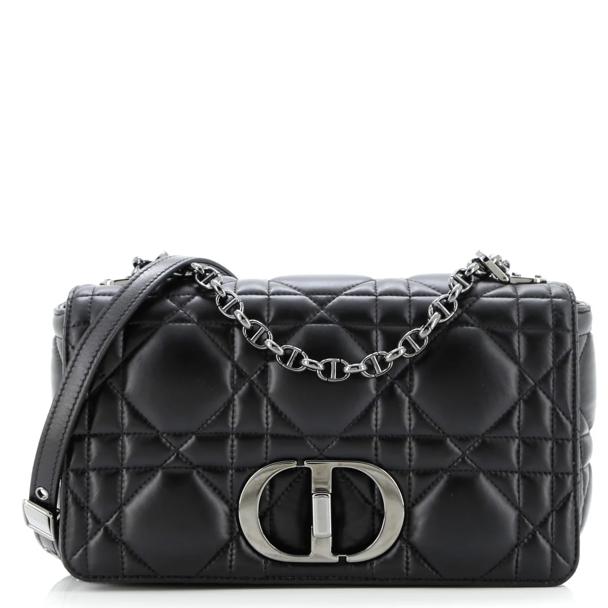 Caro Bag Macrocannage Quilt Calfskin Medium - Deep Luxury