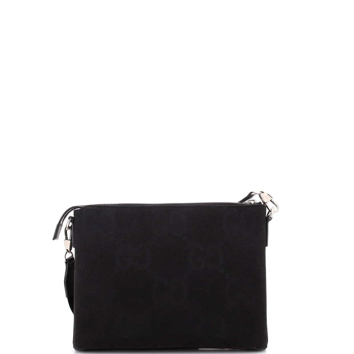 Zip Messenger Bag Jumbo GG Canvas - Deep Luxury