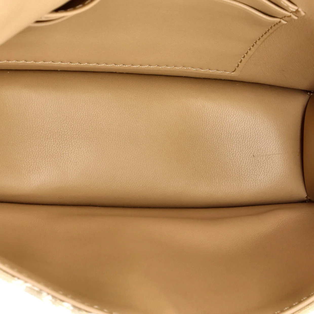 Miss Caro Pouch with Chain Oblique Canvas and Leather - Deep Luxury