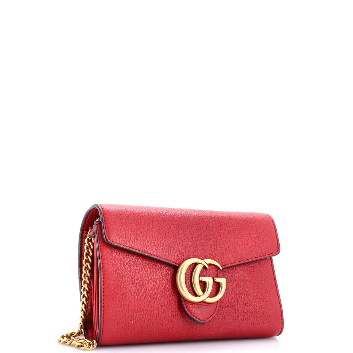 GG Marmont Chain Wallet Leather Mini - Deep Luxury