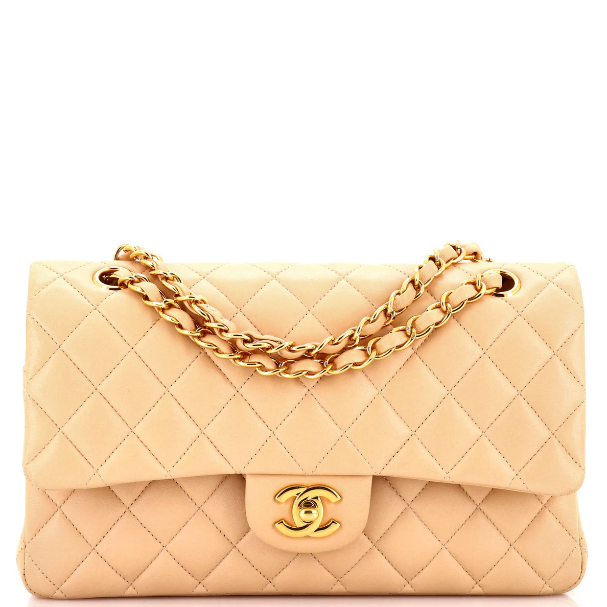 Classic Double Flap Bag Quilted Lambskin Medium - Deep Luxury