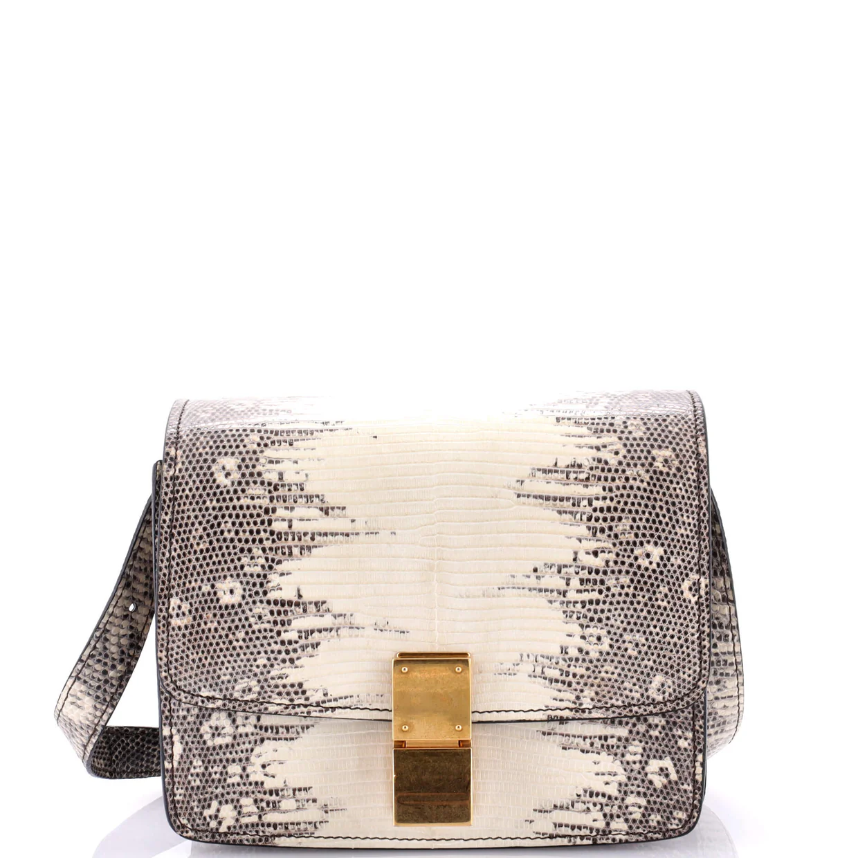 Classic Box Bag Lizard Small - Deep Luxury