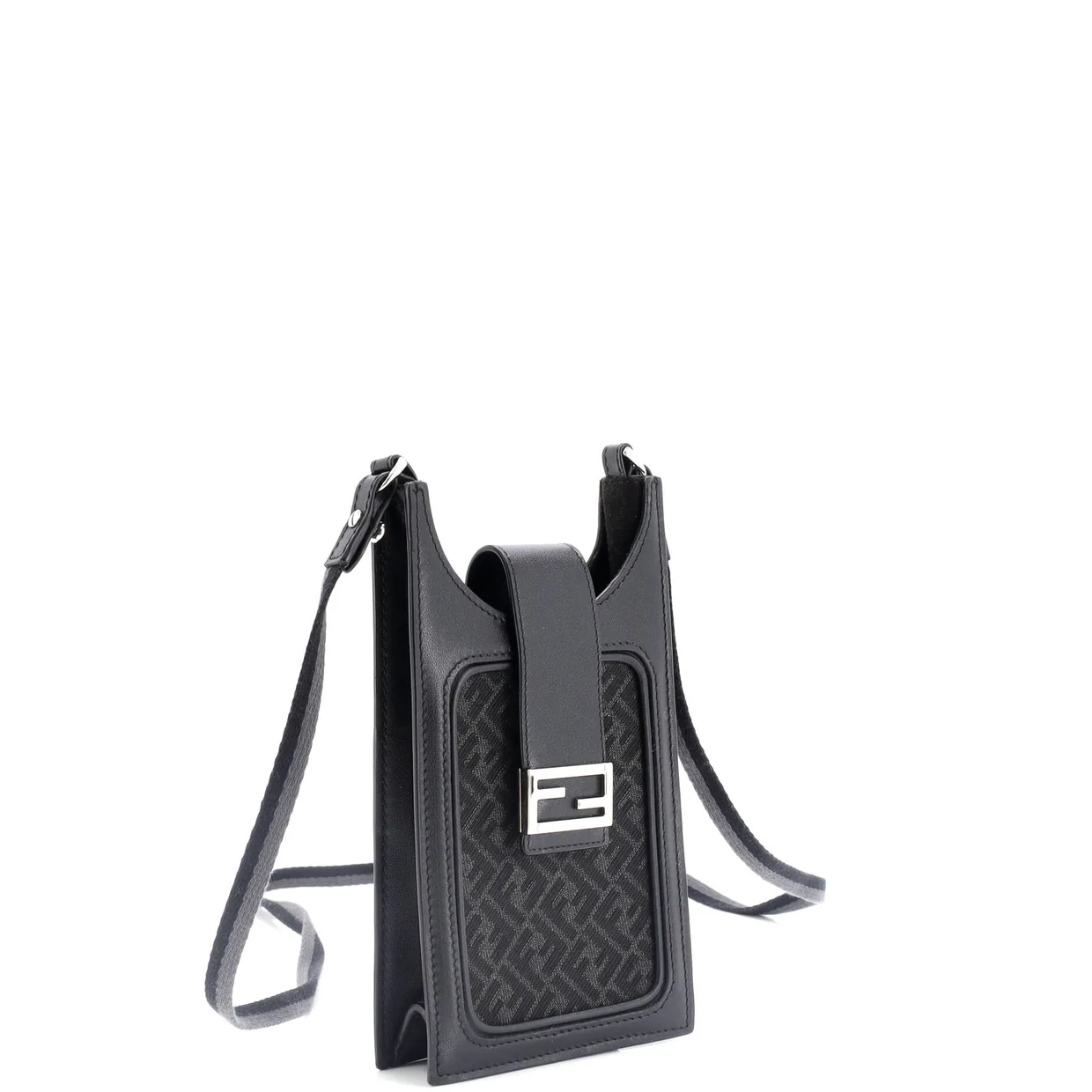 Phone Holder Bag Zucca Canvas and Leather - Deep Luxury