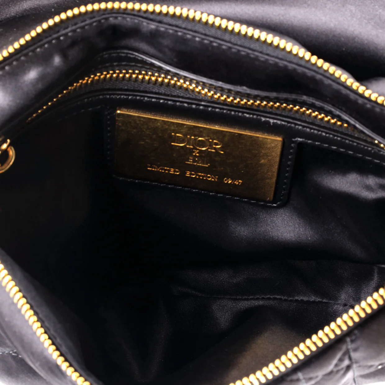 x ERL Venice Saddle Chain Bag Cannage Quilt Satin - Deep Luxury