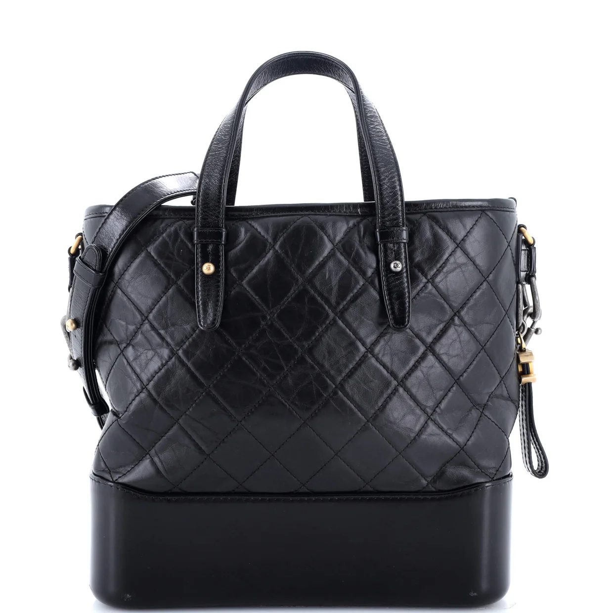 Gabrielle Shopping Tote Quilted Calfskin Medium - Deep Luxury