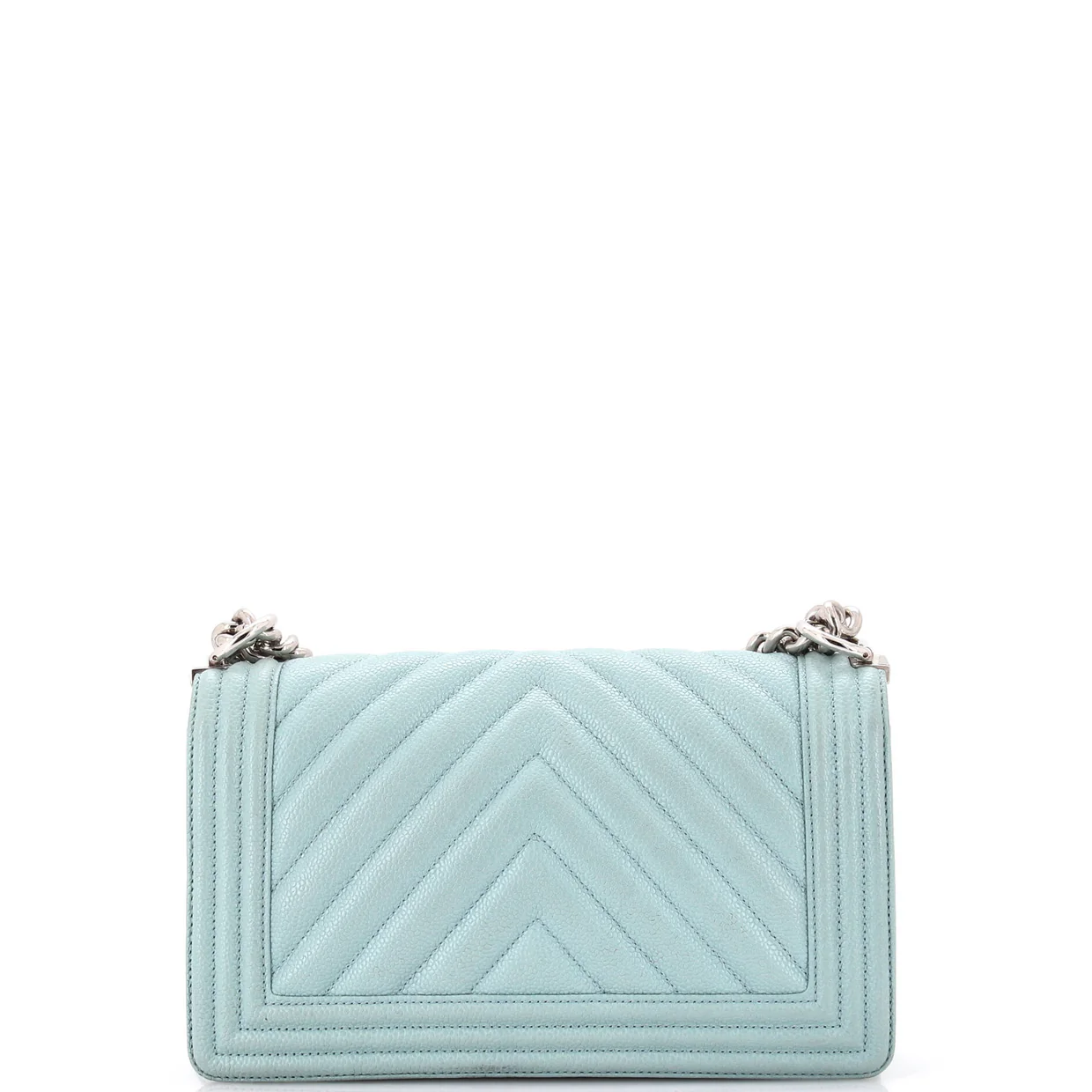 Boy Flap Bag Chevron Caviar New Medium - Deep Luxury