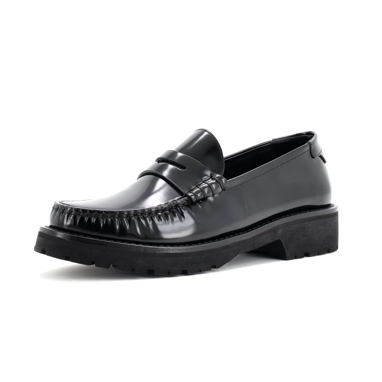 Women's Le Monogram Penny Loafers Leather - Deep Luxury