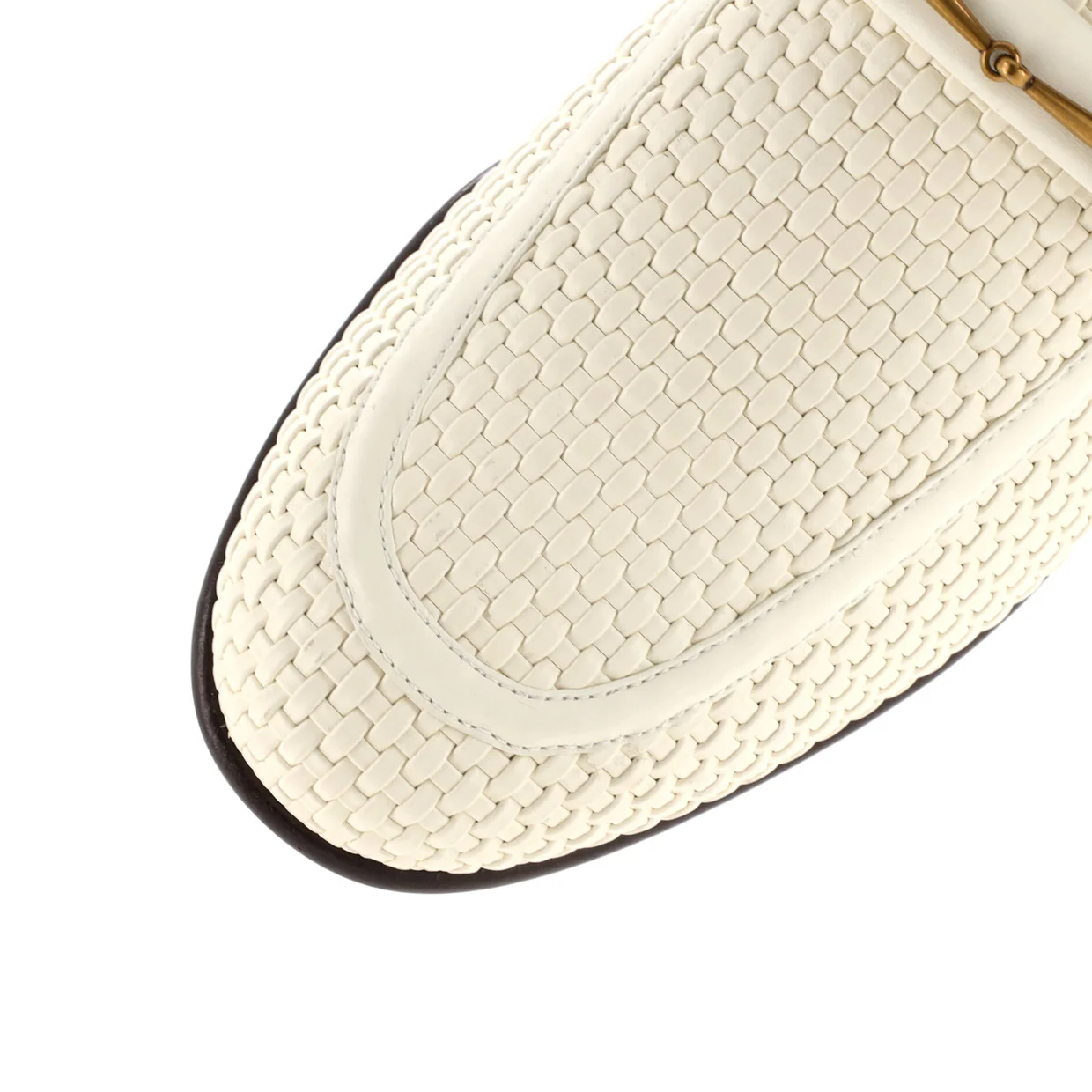 Men's Horsebit Loafers Woven Leather - Deep Luxury