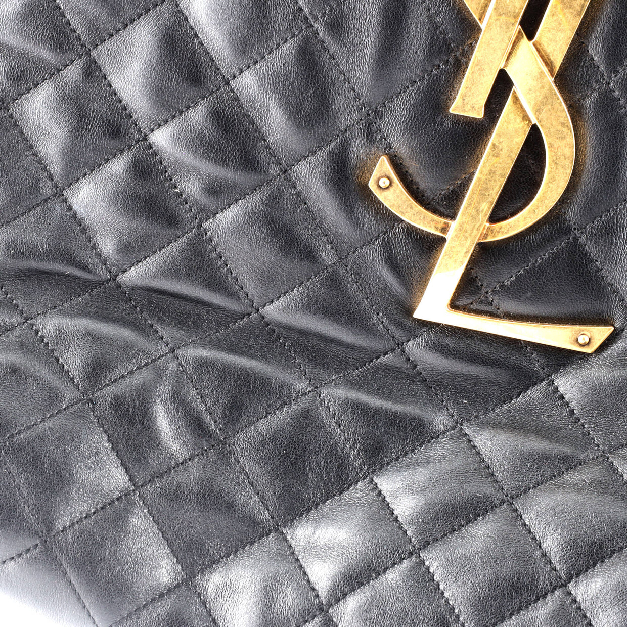 Icare Shopping Tote Quilted Leather Maxi - Deep Luxury