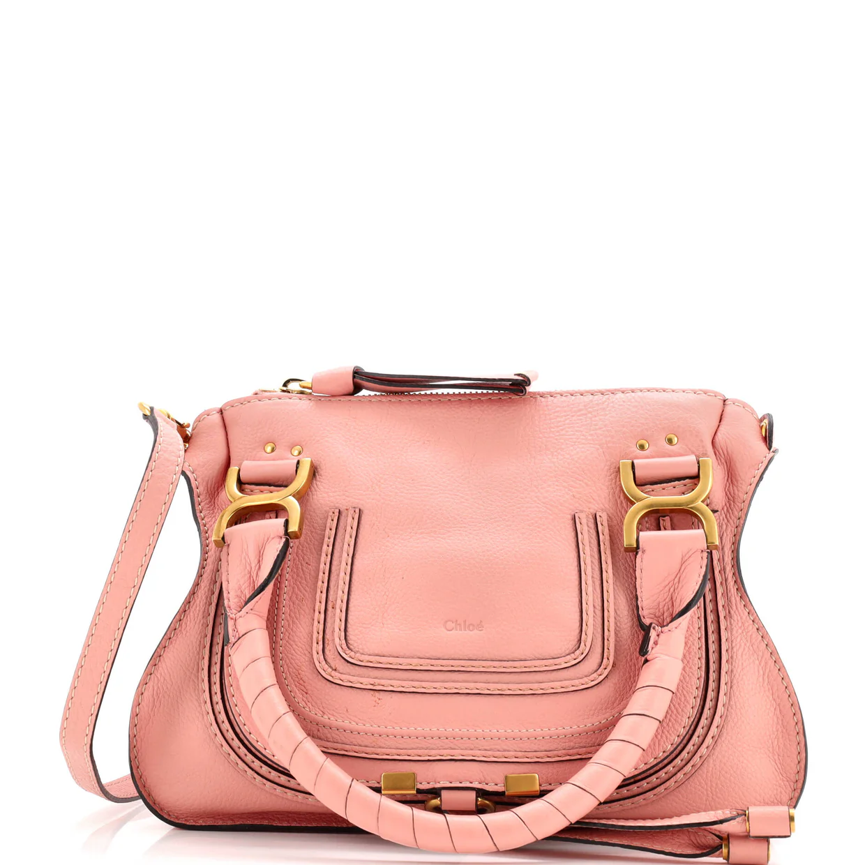 Marcie Satchel Leather Small - Deep Luxury