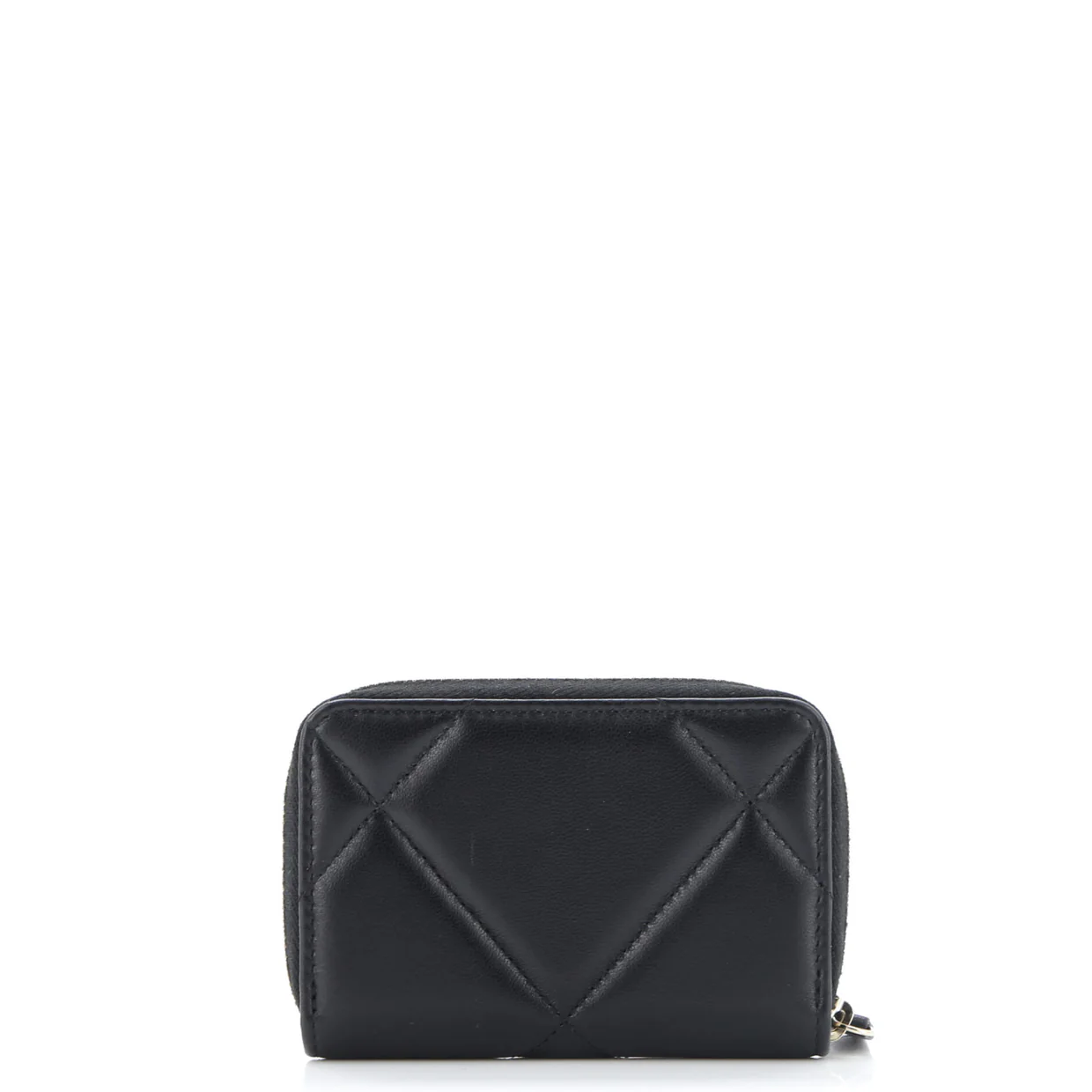 19 Zip Coin Purse Quilted Leather - Deep Luxury