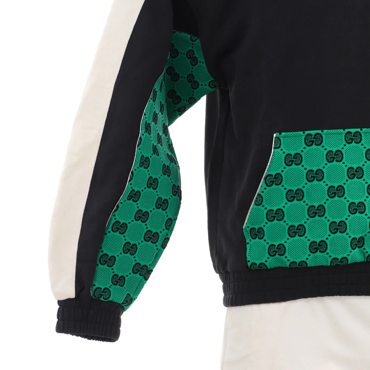 Men's Panelled Hoodie GG Cotton - Deep Luxury