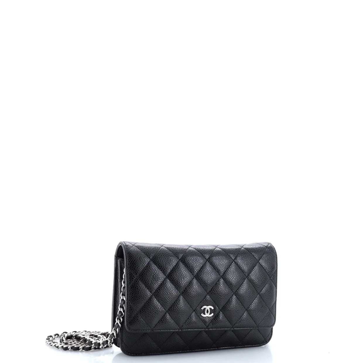 Wallet on Chain Quilted Caviar - Deep Luxury