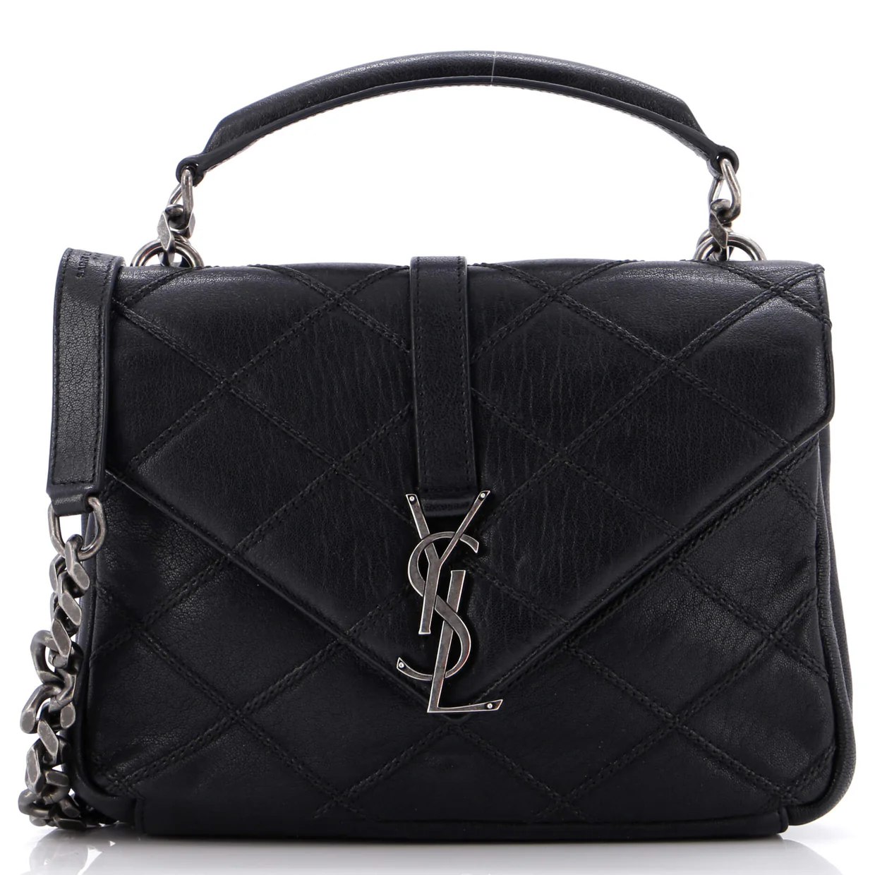 Classic Monogram College Bag Quilted Leather Medium - Deep Luxury