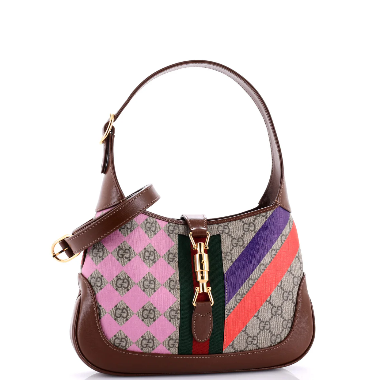 Jackie 1961 Hobo Printed GG Coated Canvas Small - Deep Luxury