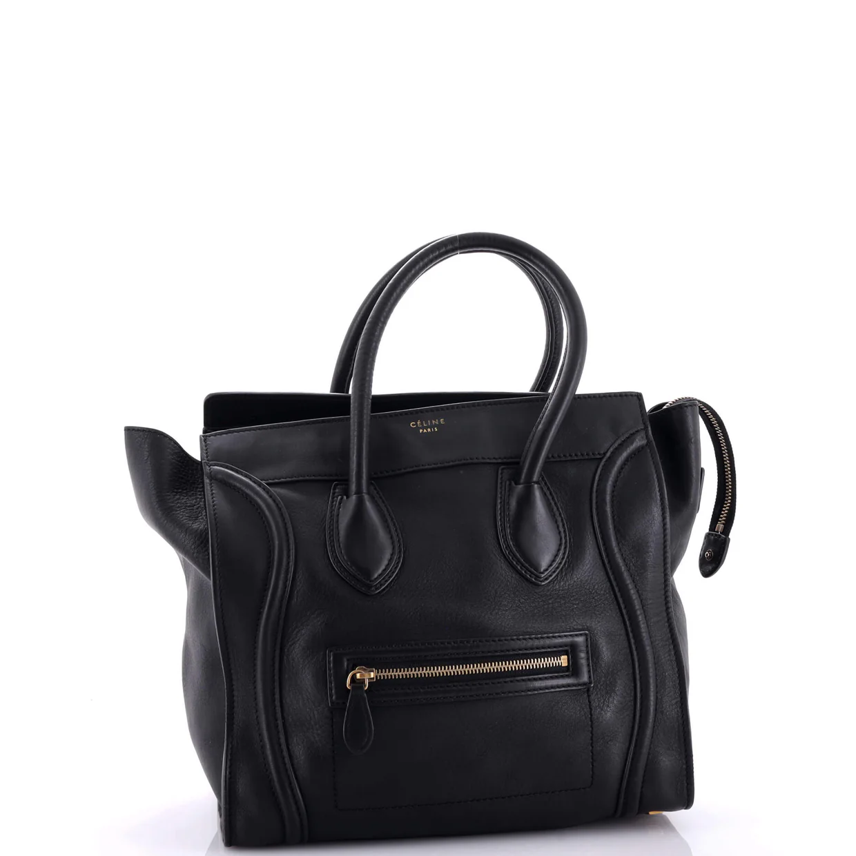 Luggage Bag Smooth Leather Mini - Deep Luxury