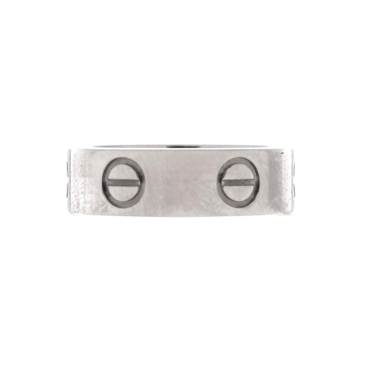 Love Band Ring 18K White Gold - Deep Luxury