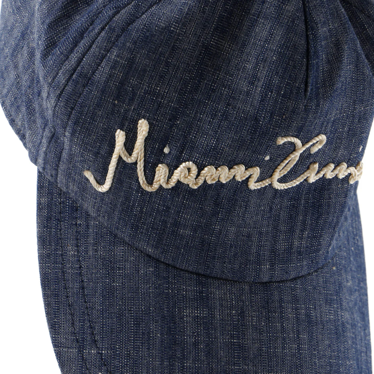 CC Basbeall Cap Embroidered Denim - Deep Luxury