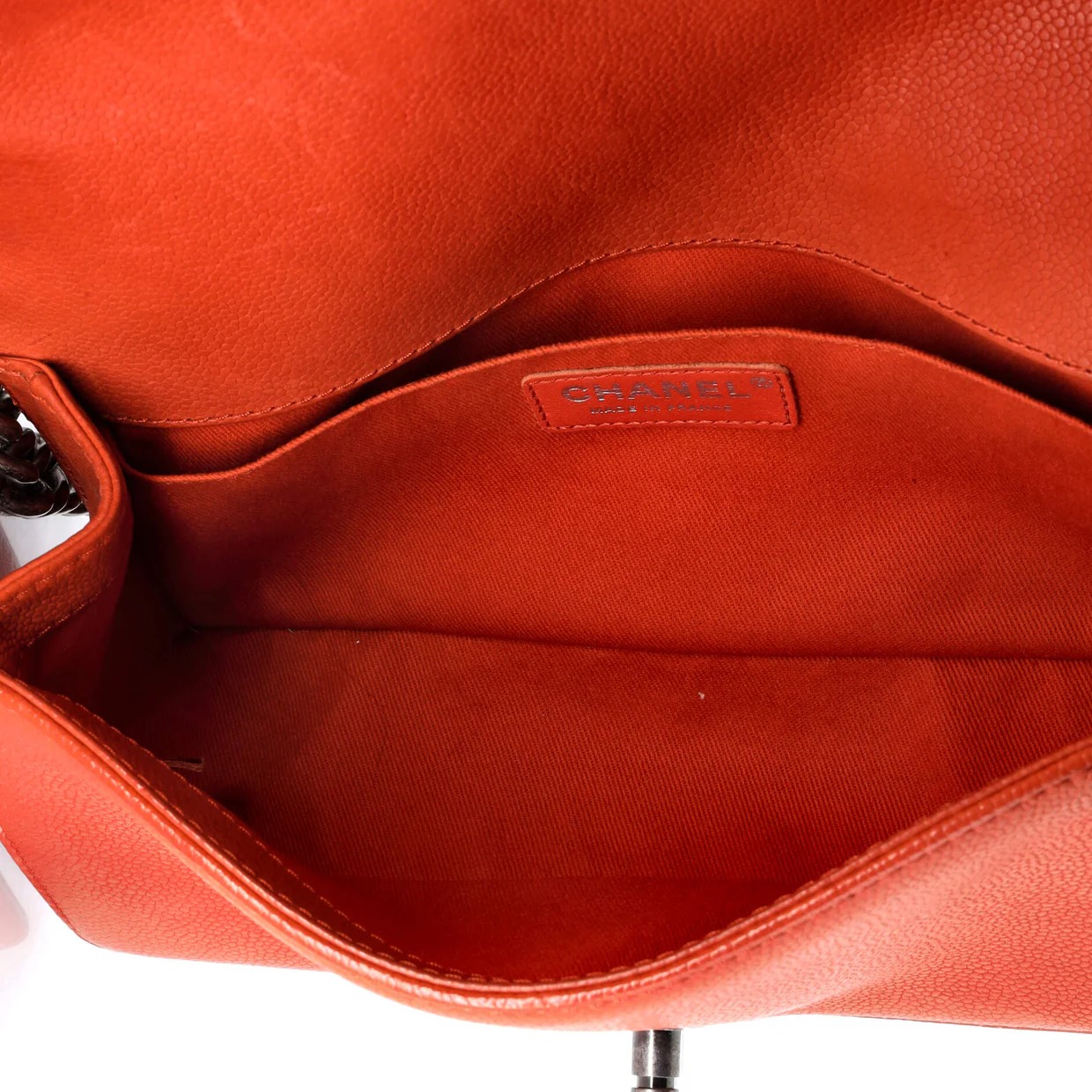 Paris-Dallas Boy Flap Bag Whipstitch Caviar Old Medium - Deep Luxury