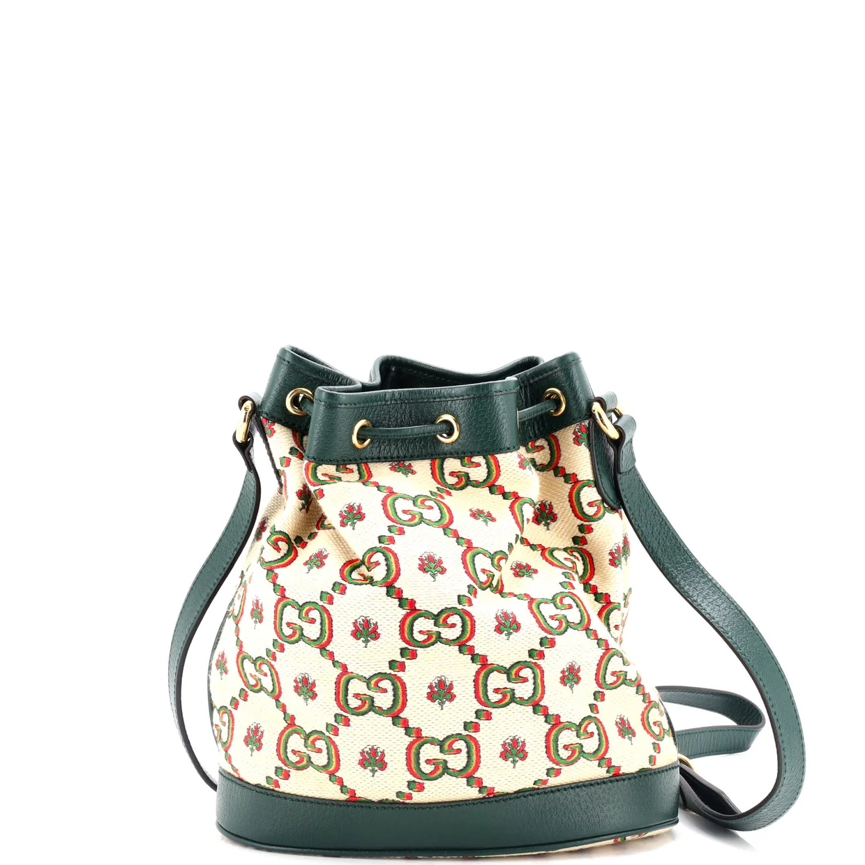 100 Ophidia Bucket Bag Limited Edition Canvas - Deep Luxury