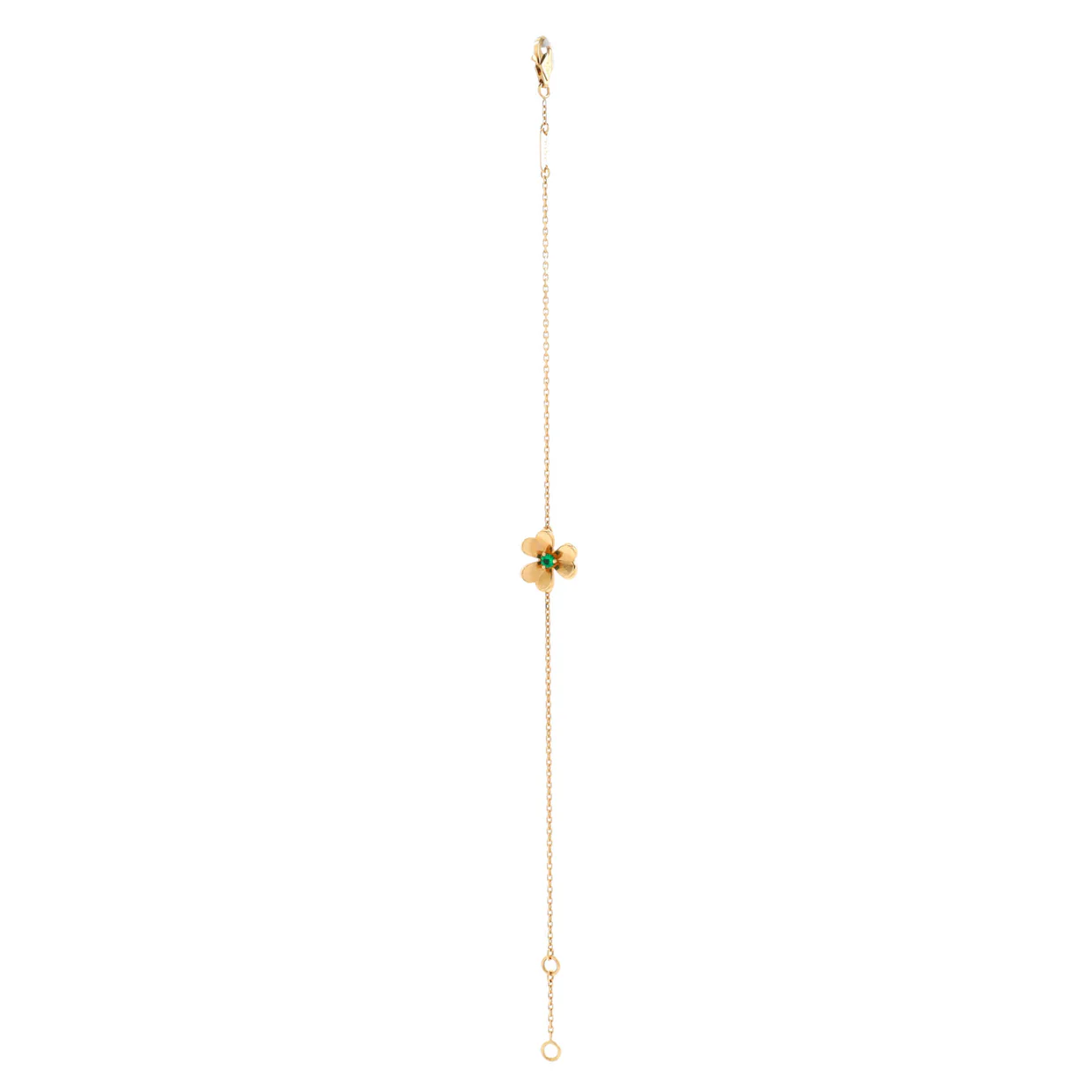 Frivole Bracelet 18K Yellow Gold with Emerald Mini - Deep Luxury