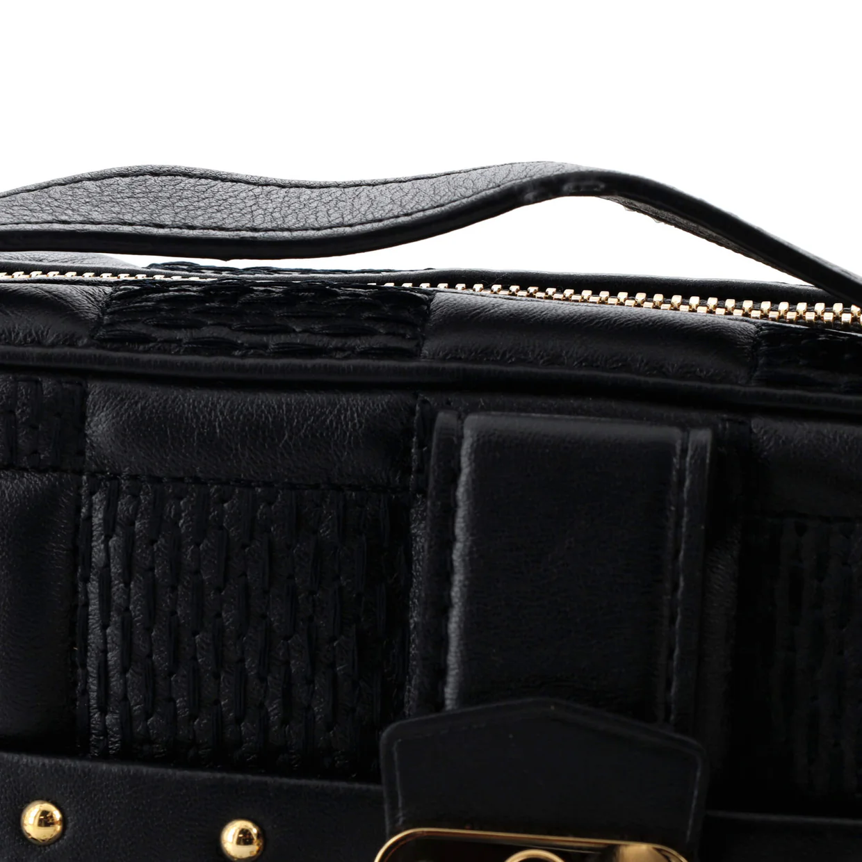 Troca Handbag Damier Quilted Lambskin PM - Deep Luxury