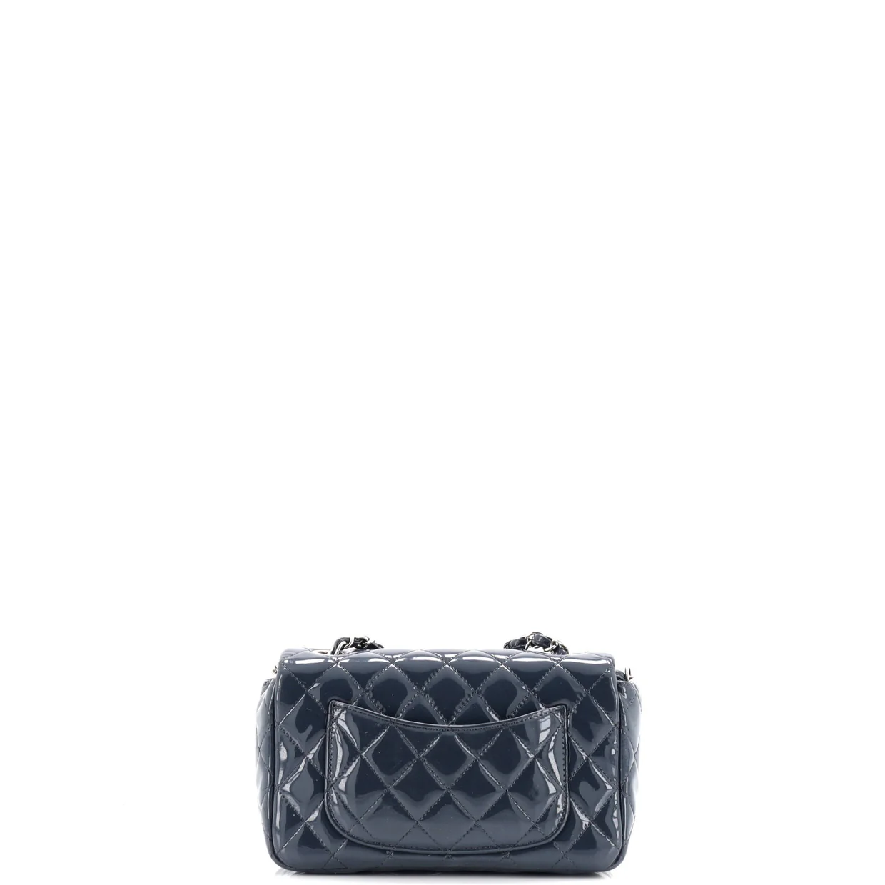 Classic Single Flap Bag Quilted Patent Mini - Deep Luxury