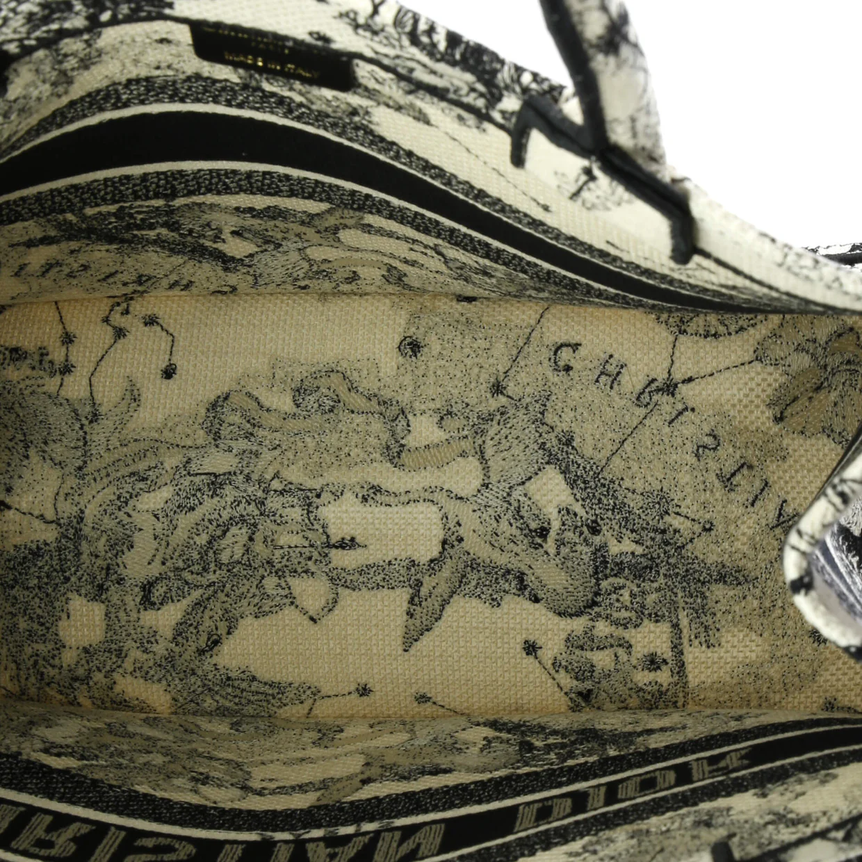 Book Tote Embroidered Canvas Medium - Deep Luxury