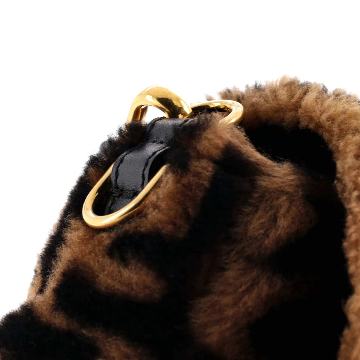 Baguette NM Bag Zucca Shearling Medium - Deep Luxury