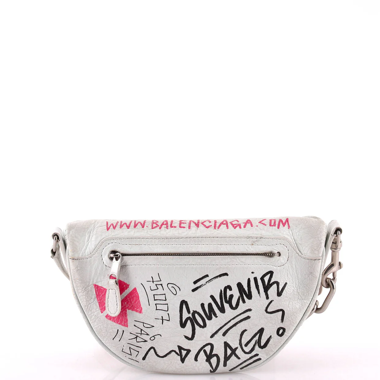 Graffiti Souvenir Belt Bag Leather XXS - Deep Luxury
